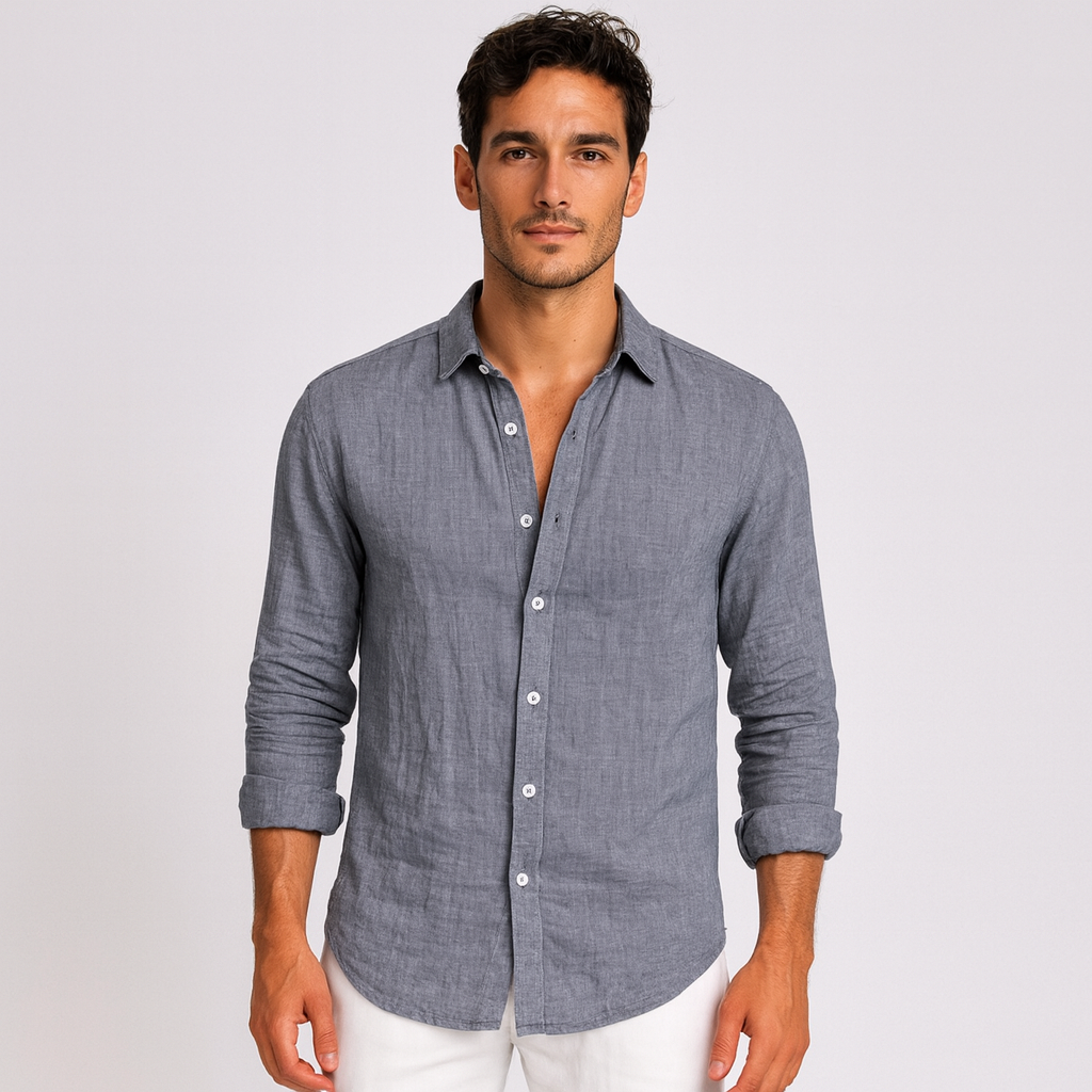 Camisa de Linho Masculina Lorennzi Amalfi 2