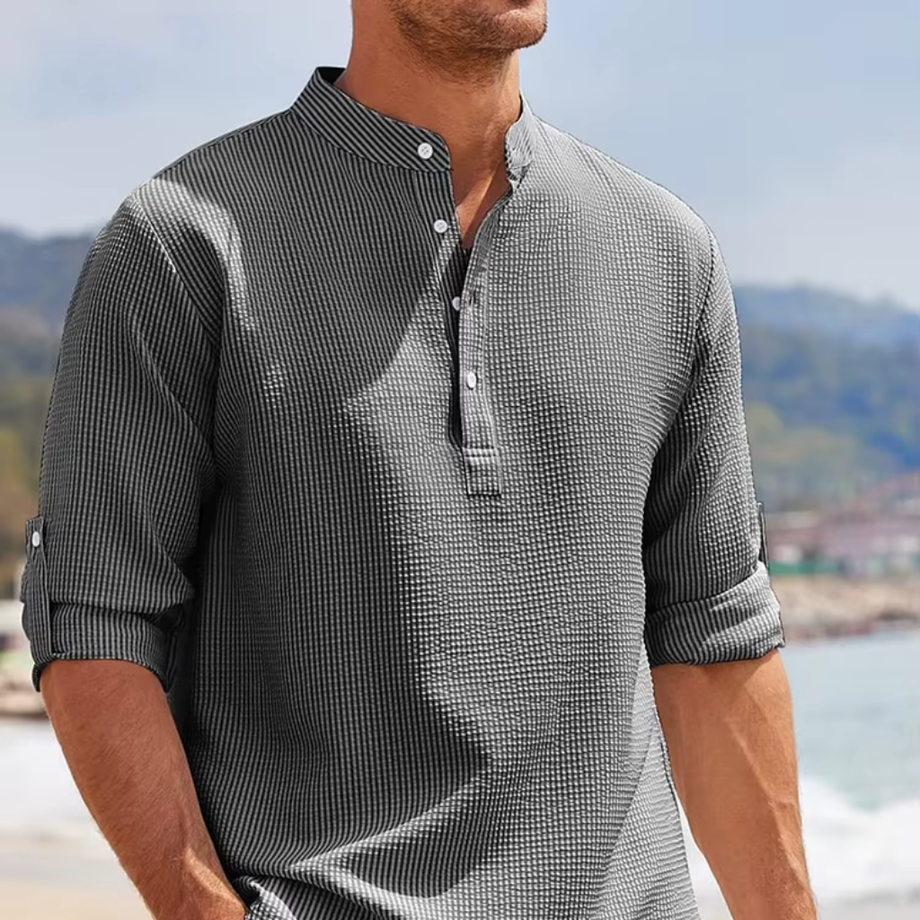 Camisa de Linho Masculina Lorennzi Mare 6