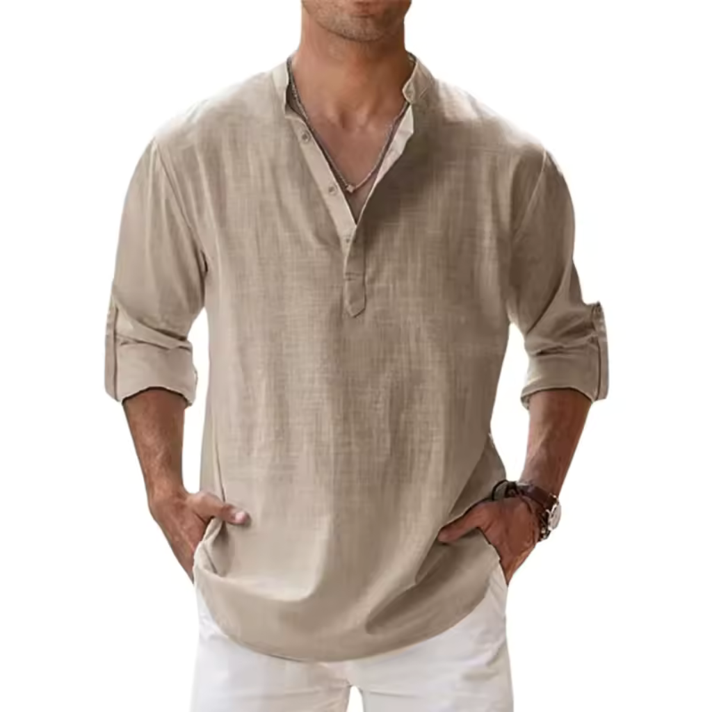 Camisa de Linho Masculina Lorennzi Ocean 3