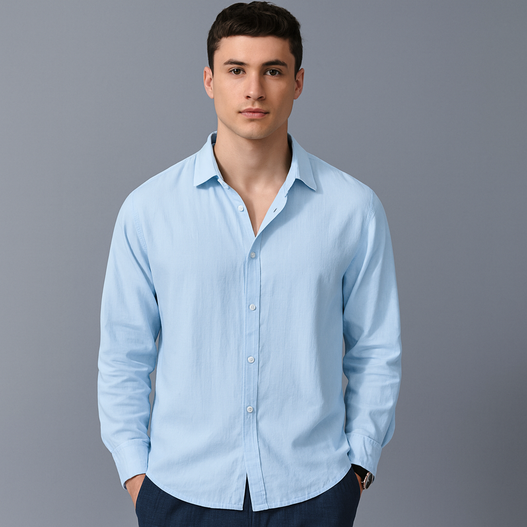 Camisa de Linho Masculina Lorennzi Positano 2
