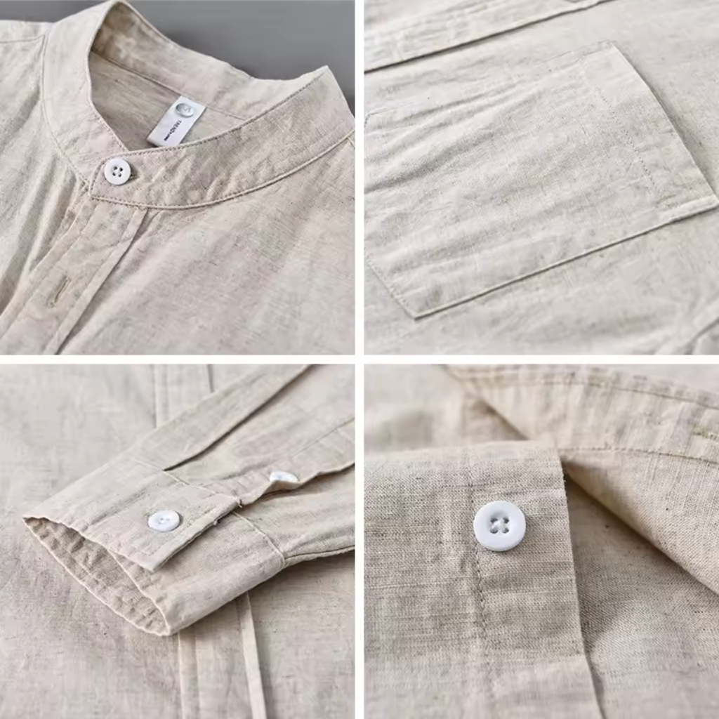 Camisa de Linho Masculina Lorennzi Trento 8