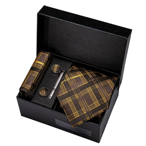 Conjunto Gravata Xadrez de Seda Lorennzi 11