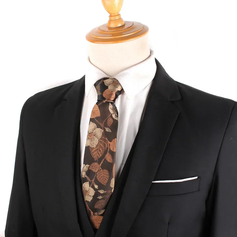 Gravata Estampada Floral Lorennzi Vitale 3