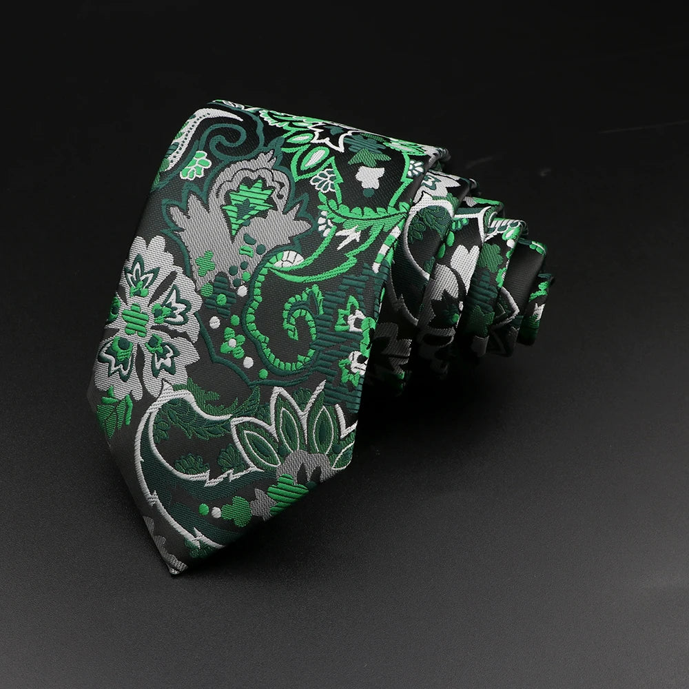 Gravata Estampada Floral Roman 16