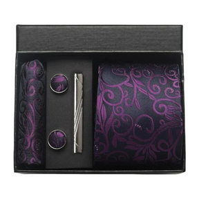 Gravata Estampada Lorennzi Conjunto de Seda 30