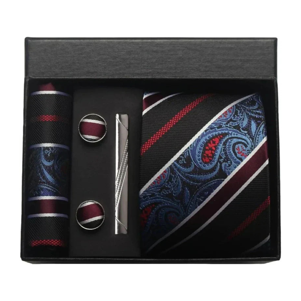 Gravata Estampada Lorennzi Conjunto de Seda 32