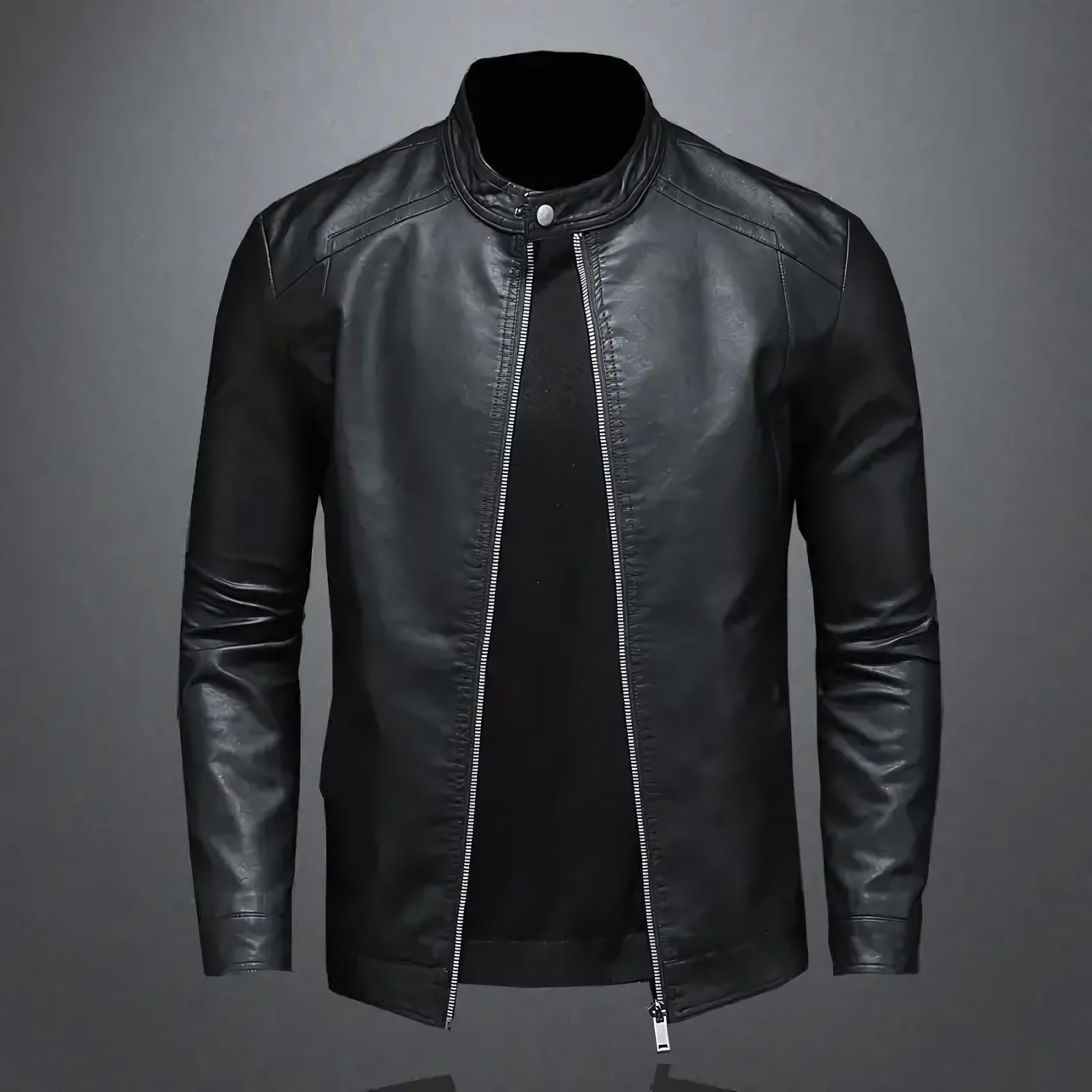 Jaqueta Masculina em Couro Lorennzi Biker 2