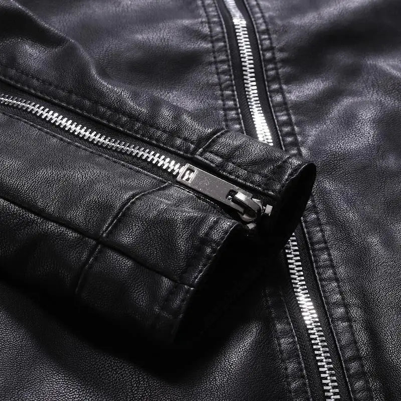Jaqueta Masculina em Couro Lorennzi Biker 5