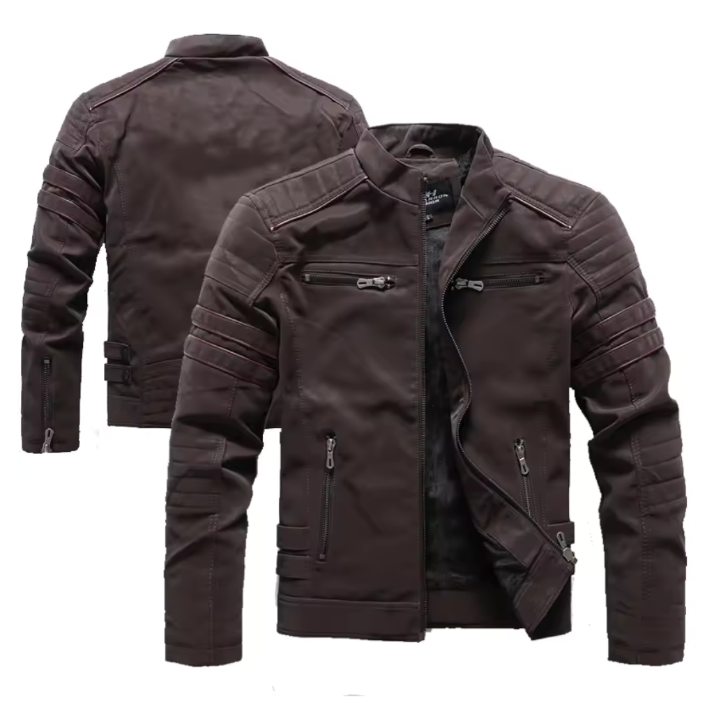 Jaqueta de Couro Masculina Vulcan Lorennzi 3