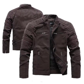 Jaqueta de Couro Masculina Vulcan Lorennzi 3