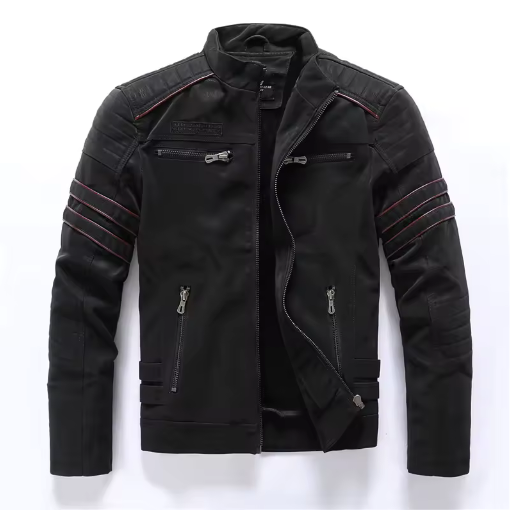 Jaqueta de Couro Masculina Vulcan Lorennzi 4