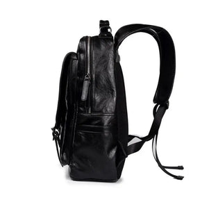 Mochila-Masculina-de-Couro-Altro-Lorennzi-Preto-Lado