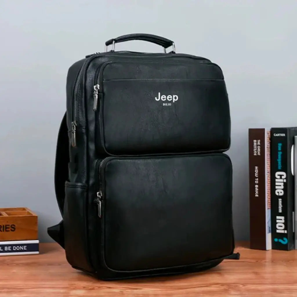 Mochila Jeep em Couro Genuino Lorennzi 10