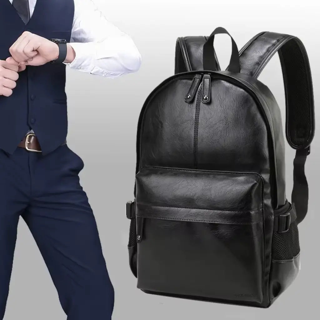Mochila Masculina de Couro Bull Lorennzi 2