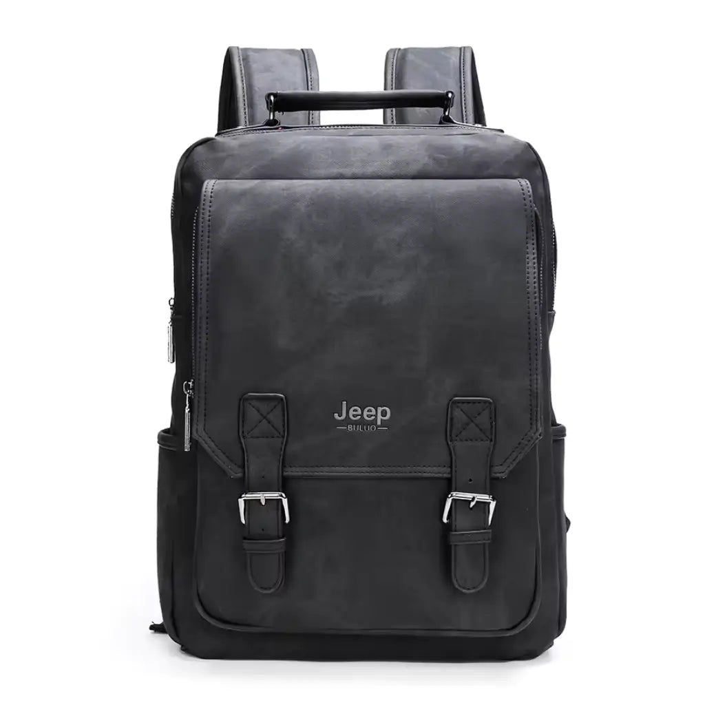Mochila Masculina de Couro Jeep Lorennzi 3