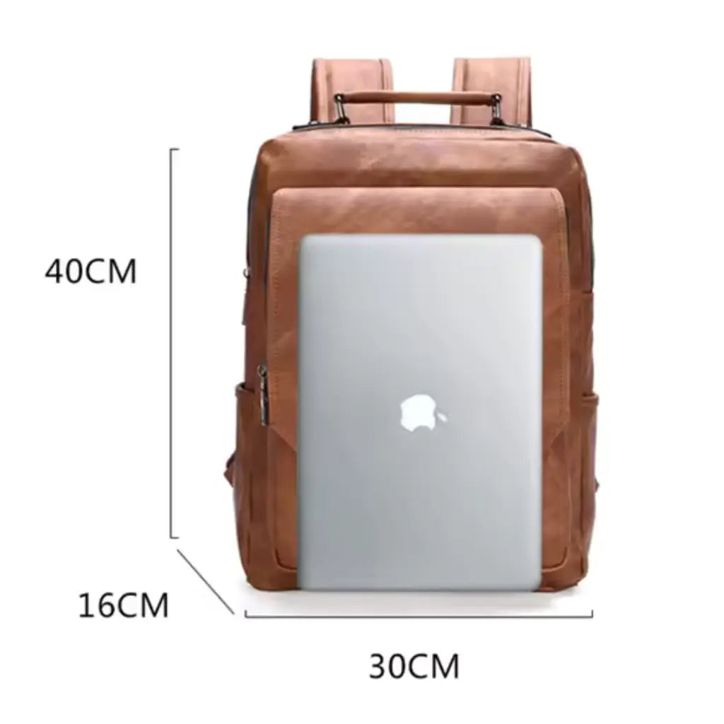 Mochila Masculina de Couro Jeep Lorennzi 7