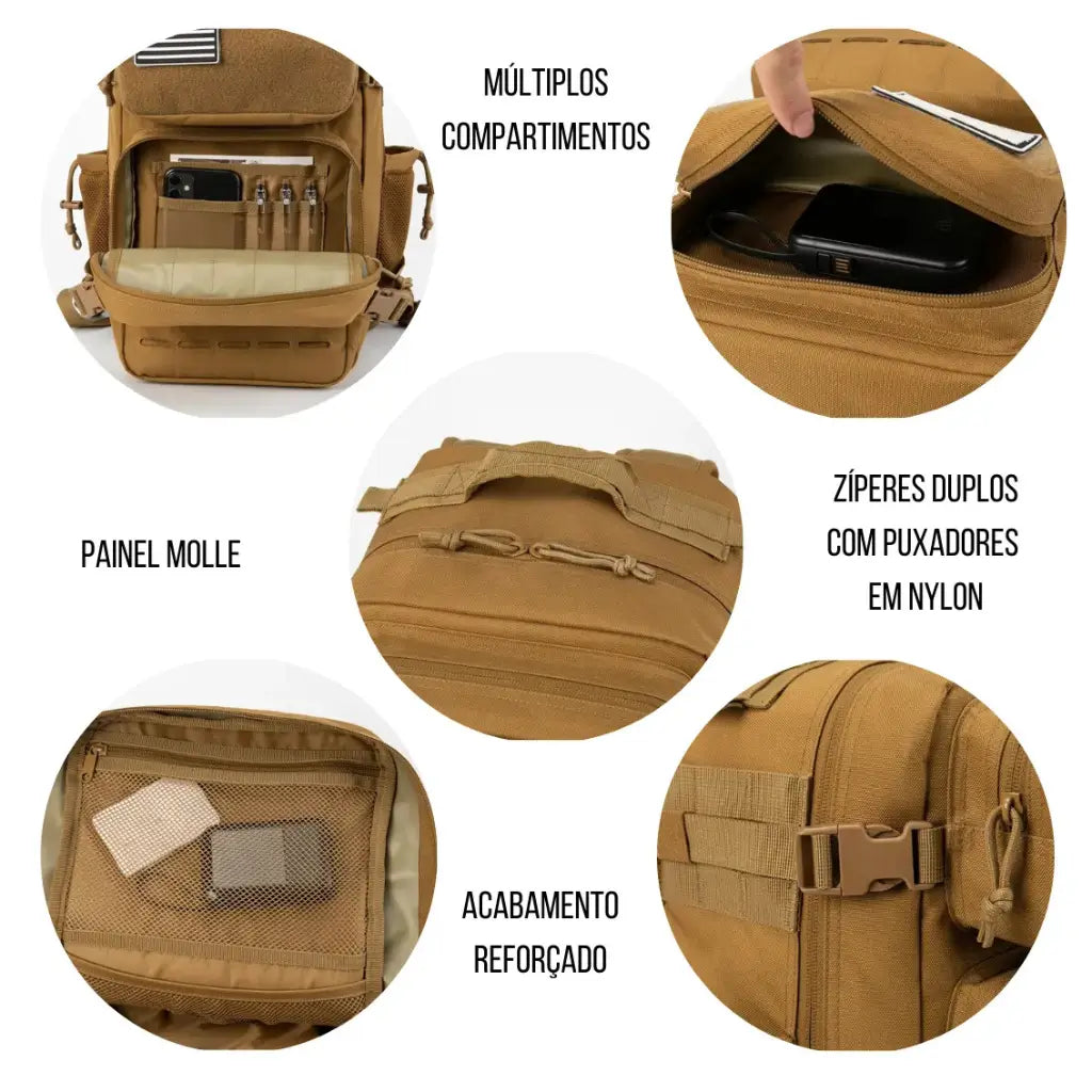 Mochila Tática 50L Impact Lorennzi 8